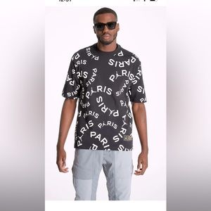 Jordan Men's Paris Saint-Germain Allover Print Jock Tag T-Shirt